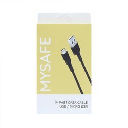 [10 + 1] MYSAFE CABLE CL1M MICRO USB 1M BLACK
