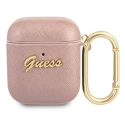 [20 + 1] GUESS AIRPODS COVER GUA2SASMP 4G COLLECTION SAFFIANO PINK