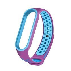  REPLACEMENT SILICONE Wristband XIAOMI MI BAND 4 / MI BAND 3 DOTS VIOLET-BLUE