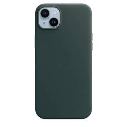 APPLE LEATHER CASE MPPA3ZM/A IPHONE 14 PLUS FOREST GREEN OPEN PACKAGE