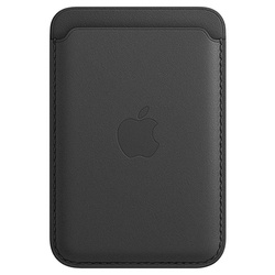 APPLE LEATHER  WALLET MHLR3ZM/A BLACK OPEN PACKAGE