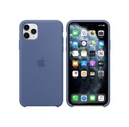 APPLE SILICONE CASE IPHONE 11 PRO MAX  MY122ZM/A LINEN BLUE WITHOUT PACKAGING