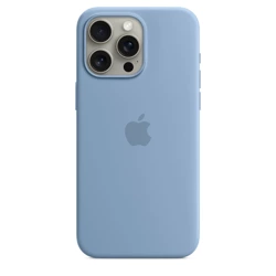 APPLE SILICONE CASE MT1L3ZM/A IPHONE 15 PRO WINTER BLUE OPEN PACKAGE