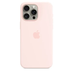 APPLE SILICONE CASE MT1U3ZM/A IPHONE 15 PRO MAX LIGHT PINK OPEN PACKAGE