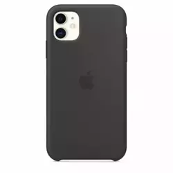 APPLE SILICONE CASE MWVU2ZM/A IPHONE 11 BLACK ORIGINAL SEAL