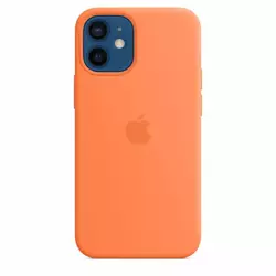 APPLE SILICONE MHKN3ZM/A CASE IPHONE 12 MINI KUMQUAT ORIGINAL SEAL