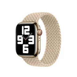 APPLE STRAP APPLE WATCH 3K440ZM/A BRAIDED SOLO LOOP 45MM SIZE 7 STARLIGHT OPEN PACKAGE