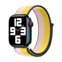 APPLE STRAP APPLE WATCH  MN5L3AM/A SPORT LOOP 41MM OAT MILK / LEMON ZEST OPEN PACKAGE