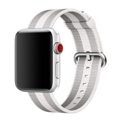 APPLE WOVEN NYLON APPLE WATCH MQVT2ZM/A 42MM NYLON PEARL ORIGINAL SEAL