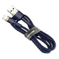 BASEUS CAFULE CABLE DURABLE NYLON BRAIDED WIRE USB / LIGHTNING QC3.0 1.5A 2M BLUE (CALKLF-CV3)