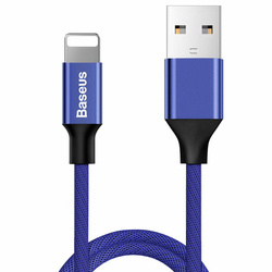 Baseus kabel Yiven USB - Lightning 1,2 m 2A niebieski