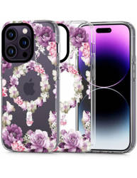 CASE TECH-PROTECT MAGMOOD MAGSAFE APPLE IPHONE 13 PRO MAX ROSE FLORAL