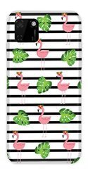 CASEGADGET CASE OVERPRINT FLAMINGOS AND LEAVES HUAWEI Y5P