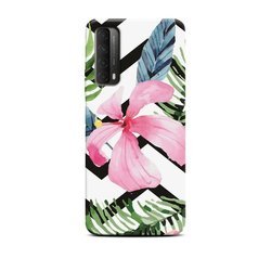 CASEGADGET CASE OVERPRINT PNK FLOWER AND LEAVES HUAWEI P SMART 2021