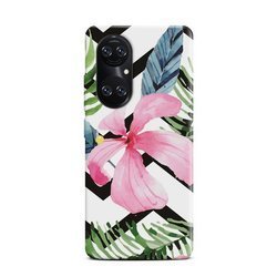 CASEGADGET CASE OVERPRINT PNK FLOWER AND LEAVES HUAWEI P50 PRO