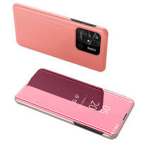 CLEAR VIEW CASE COVER FOR XIAOMI REDMI 10C COVER WITH A FLAP PINK