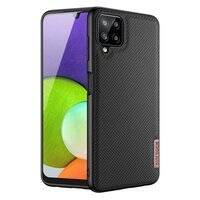 DUX DUCIS FINO CASE COVERED WITH NYLON MATERIAL FOR SAMSUNG GALAXY A22 4G BLACK