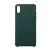 ECO LEATHER CASE IPHONE XS MAX DARK GREEN