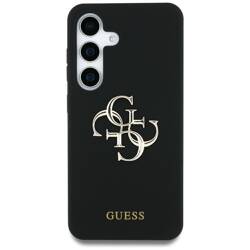 Etui Guess Silicone Big 4G Logo Bottom    Script Samsung Galaxy S25 Ultra czarny