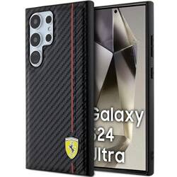 FERRARI FEHCS24LN3DUR S24 ULTRA S928 BLACK/BLACK HARDCASE CARBON PRINTED LINE