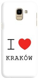 FUNNY CASE OVERPRINT I LOVE CRACOW SAMSUNG GALAXY J6 2018