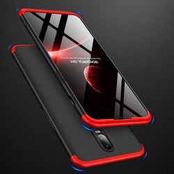 Full front + back case for OnePlus 6T black and red