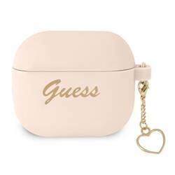 GUESS GUA3LSCHSP AIRPODS 3 COVER PINK/PINK SILICONE CHARM HEART COLLECTION