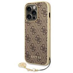 GUESS GUHCP14LGF4GBB IPHONE 14 PRO 6.1 "BRONZE/BROWN HARDCASE 4G CHARMS COLLECTION