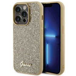 GUESS GUHCP15LPMSDGSD IPHONE 15 PRO 6.1 "GOLD/GOLD HARDCASE DISCO METAL SCRIPT