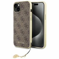 GUESS GUHCP15MGF4GBB IPHONE 15 PLUS / 14 PLUS 6.7 "BRONZE / BROWN HARDCASE 4G CHARMS COLLECTION