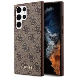 GUESS GUHCS23LG4GFBR S23 ULTRA S918 BRONZE/BROWN HARD CASE 4G METAL GOLD LOGO