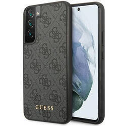 GUESS GUHCS23MG4GFGR S23+ S916 GRAY/GRAY HARDCASE 4G METAL GOLD LOGO