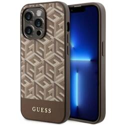 GUESS GUHMP14LHGCFSEW IPHONE 14 PRO 6.1 "BROWN/BROWN HARD CASE GCUBE STRIPES MAGSAFE