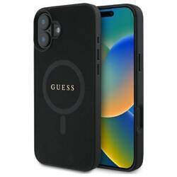 Guess GUHMP16SPSAHMCK iPhone 16 6.1"      czarny/black hardcase Saffiano Classic Logo MagSafe