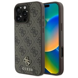 Guess GUHMP16XP4SM4MW iPhone 16 Pro Max   6.9" brązowy/brown hardcase 4G Small Classic MagSafe