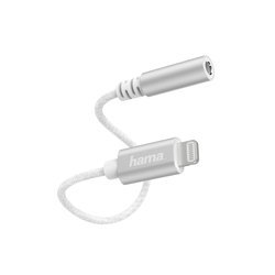 HAMA AUDIO ADAPTER, LIGHTNING MFI - 3.5MM JACK PLUG, WHITE