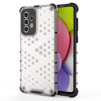 HONEYCOMB CASE ARMORED COVER WITH A GEL FRAME FOR SAMSUNG GALAXY A33 5G TRANSPARENT