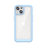 IPHONE 15 OUTER SPACE REINFORCED CASE WITH FLEXIBLE FRAME - BLUE