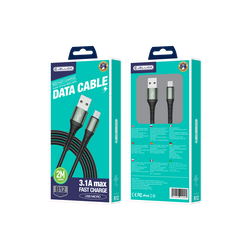 JELLICO cable B12 Micro USB 3.1A 2M Black