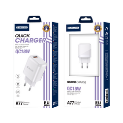 JELLICO wall charger A77 22,5W 1xUSB QC3.0 White