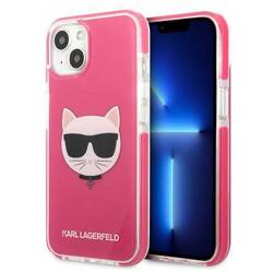 KARL LAGERFELD KLHCP13MTPECPI IPHONE 13/14/15 6.1 "HARDCASE FUKSJA / FUSCHIA CHOUPETTE HEAD