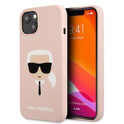 KARL LAGERFELD KLHCP13SSLKHLP IPHONE 13 MINI 5.4 "LIGHT PINK/LIGHT PINK HARDCASE SILICONE KARL`S HEAD