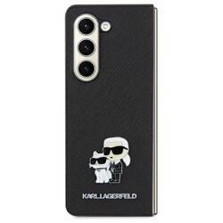 KARL LAGERFELD KLHCSA55SAKCNPK A55 A556 HARDCASE BLACK/BLACK SAFFIANO KARL&CHOUPETTE PIN