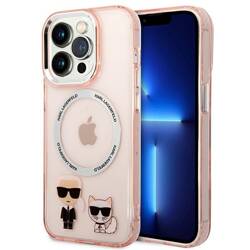 KARL LAGERFELD KLHMP14LHKCP IPHONE 14 PRO 6.1 "HARDCASE PINK/PINK KARL & CHUPETTE ALUMINUM MAGSAFE