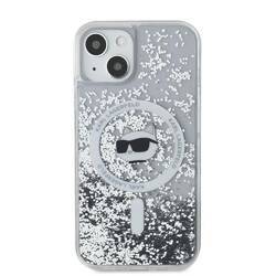 Karl Lagerfeld KLHMP12MLGCHSGH iPhone 12/12 Pro 6.1" hardcase transparent Liquid Glitter Choupette Head Magsafe
