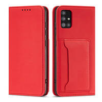 MAGNET CARD CASE FOR XIAOMI REDMI NOTE 11 PRO POUCH CARD WALLET CARD HOLDER RED