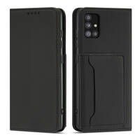 MAGNET CARD CASE FOR XIAOMI REDMI NOTE 11 PRO POUCH WALLET CARD HOLDER BLACK