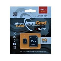 MEMORY CARD MICROSDXC 256GB IMRO+ADP 10C UHS-3