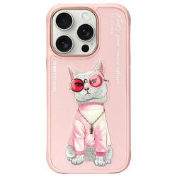 Nimmy etui iPhone 16 Pro Max 6.9"         różowy/pink Glasses Cool Cat