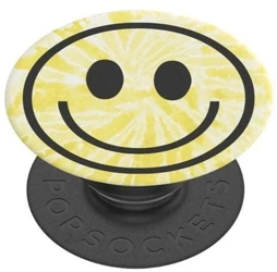 PopSockets Grip Tie Dye Smiley black/yellow